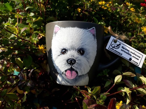 Kubek ręcznie malowany West Highland White Terrier
