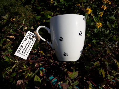 Kubek ręcznie malowany Basset