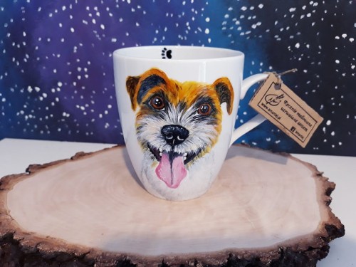 Kubek ręcznie malowany Jack Russel Terrier
