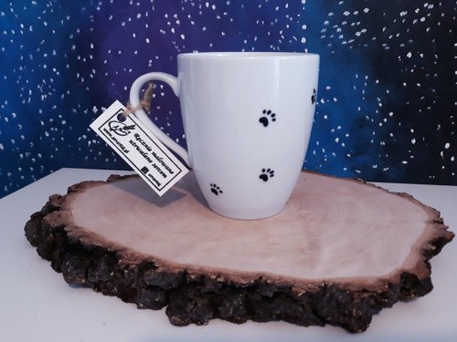 Kubek ręcznie malowany Husky