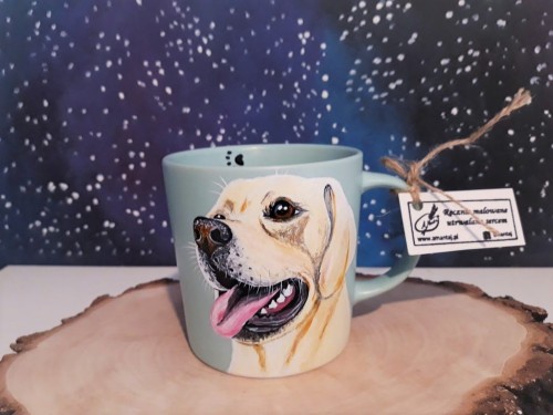 Kubek ręcznie malowany Labrador