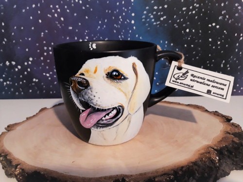 Kubek ręcznie malowany Labrador