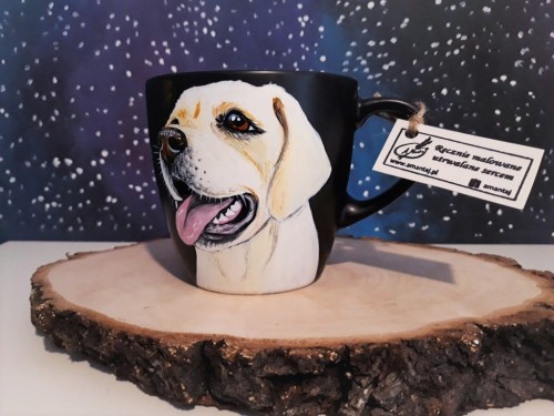Kubek ręcznie malowany Labrador