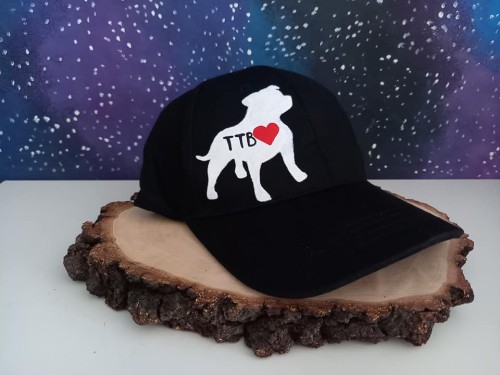 Wyjątkowa ręcznie malowana czapka z daszkiem z Amstafem