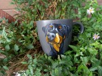Kubek ręcznie malowany doberman  (1)