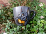 Kubek ręcznie malowany doberman 