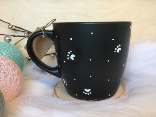 Unikatowy Kubek ręcznie malowany Buldog francuski