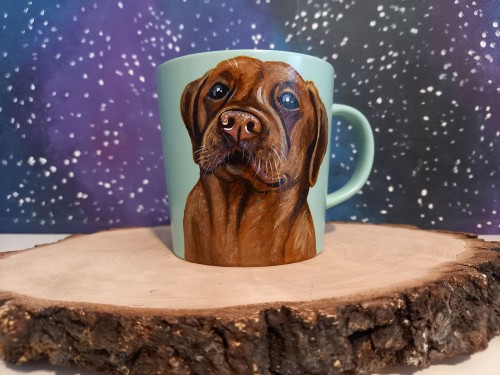 Wyjątkowy, ręcznie malowany kubek z autorskim motywem Labradora