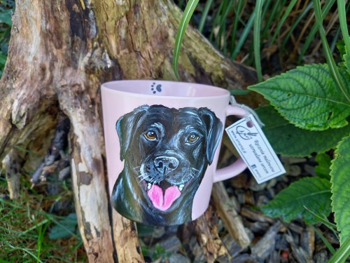 Wyjątkowy, ręcznie malowany kubek z autorskim motywem Labradora