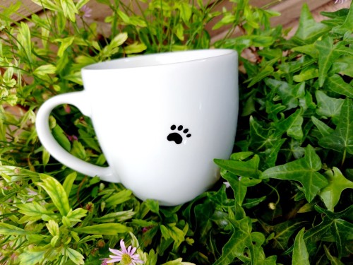 Wyjątkowy, ręcznie malowany kubek Golden Retriever.