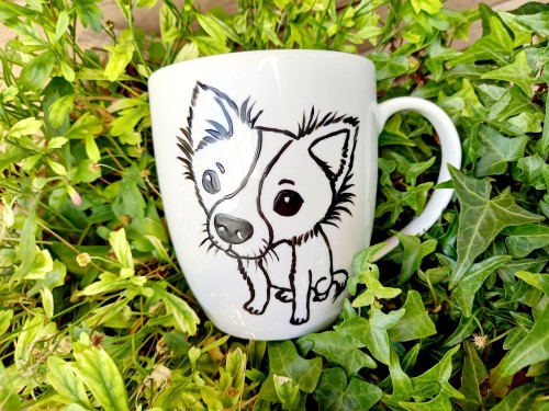 Wyjątkowy, ręcznie malowany kubek z autorskim motywem Chihuahua