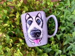 Kubek ręcznie malowany  Husky (1)