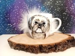Kubek ręcznie malowany  Shih tzu 2