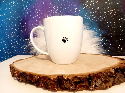 Wyjątkowy, ręcznie malowany kubek z autorskim motywem Mopsa