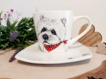 Filiżanka ręcznie malowana West Highland White Terrier 