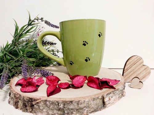 Wyjątkowy, ręcznie malowany kubek Parson Russel Terrier 500 ml.