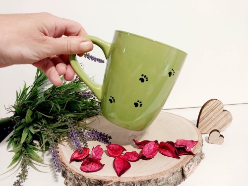 Wyjątkowy, ręcznie malowany kubek Parson Russel Terrier 500 ml.