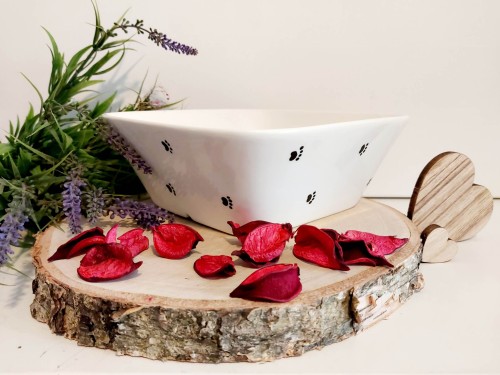 Wyjątkowa, ręcznie malowana miseczka Terier Czeski