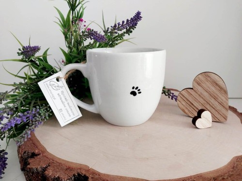 Wyjątkowy, ręcznie malowany kubek Labrador.