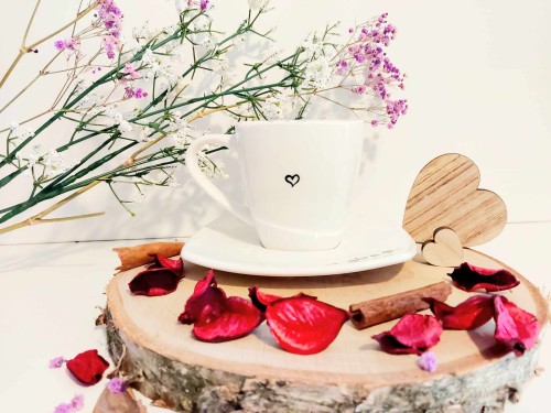 Wyjątkowa, ręcznie malowana filiżanka Góry.