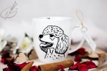 Kubek ręcznie malowany Pies Pudel 