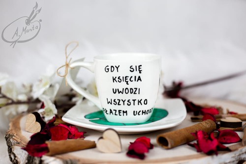 Wyjątkowa, ręcznie malowana filiżanka Żaba.