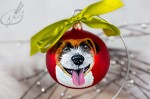 Bombka choinkowa ręcznie malowana Jack Russell terrier