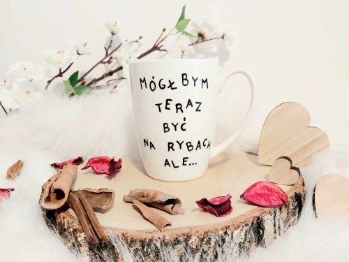 Wyjątkowy, ręcznie malowany kubek praca - dla Niego.