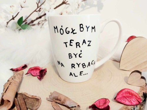 Wyjątkowy, ręcznie malowany kubek praca - dla Niego.