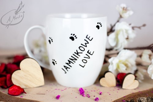 Wyjątkowy, ręcznie malowany kubek Jamnik.
