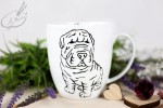 Kubek ręcznie malowany Pies rasy Shar Pei