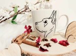 Kubek ręcznie malowany  Dog Niemiecki