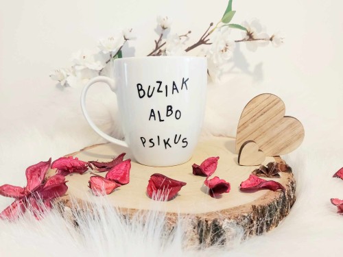 Wyjątkowy, ręcznie malowany kubek Kaktus i Psikus