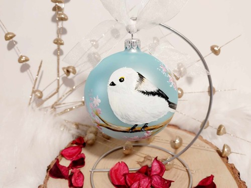Wyjątkowa bombka choinkowa ręcznie malowana Ptak Raniuszek