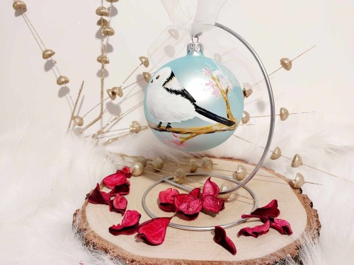 Wyjątkowa bombka choinkowa ręcznie malowana Ptak Raniuszek