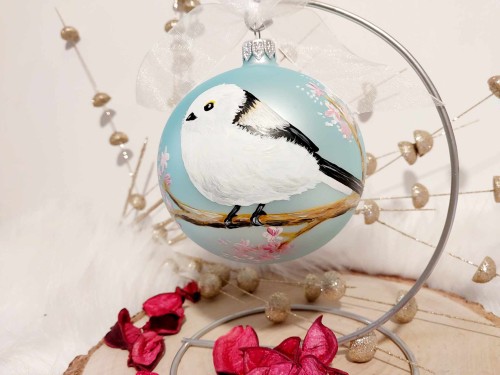 Wyjątkowa bombka choinkowa ręcznie malowana Ptak Raniuszek