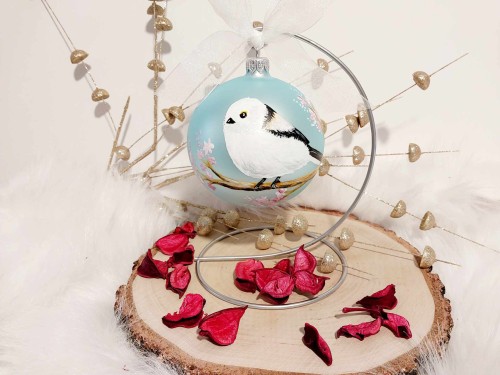 Wyjątkowa bombka choinkowa ręcznie malowana Ptak Raniuszek