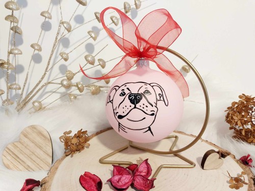 Wyjątkowa bombka choinkowa ręcznie malowana Staffik