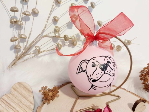 Wyjątkowa bombka choinkowa ręcznie malowana Staffik