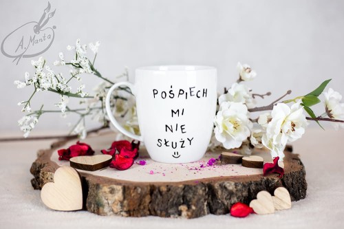 Wyjątkowy, ręcznie malowany kubek Leniwiec.