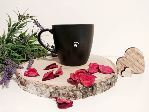 Wyjątkowy, ręcznie malowany kubek Samoyed.