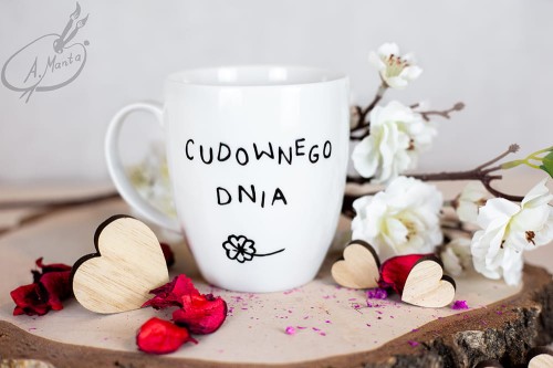 Wyjątkowy, ręcznie malowany kubek Alpaka.