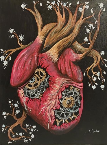 Obraz ręcznie malowany na płótnie Cyberserce