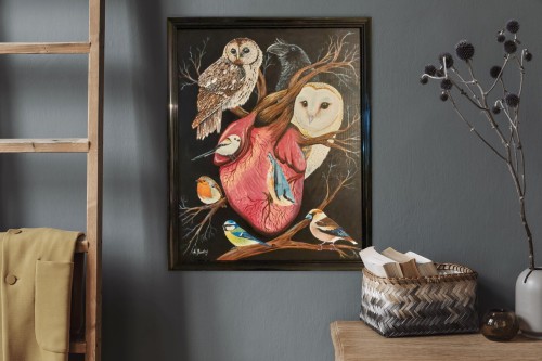 Obraz ręcznie malowany na płótnie Uskrzydlone Serce