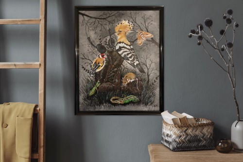 Obraz ręcznie malowany na płótnie Rockowy Las