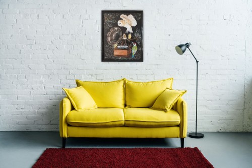 Obraz ręcznie malowany na płótnie Sowa i Gramofon