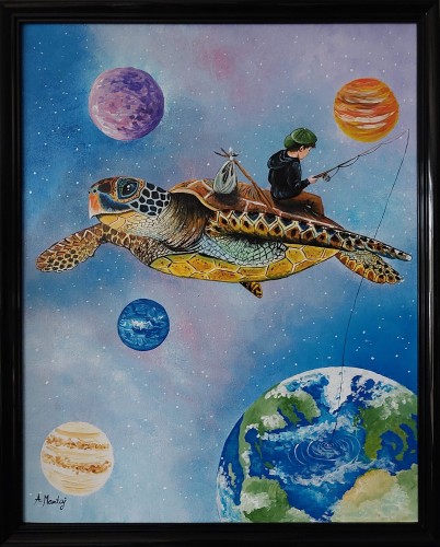 Obraz ręcznie malowany na płótnie Wolność