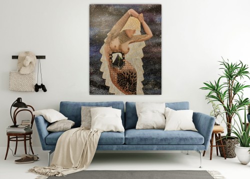 Obraz ręcznie malowany na płótnie HOPE XXL