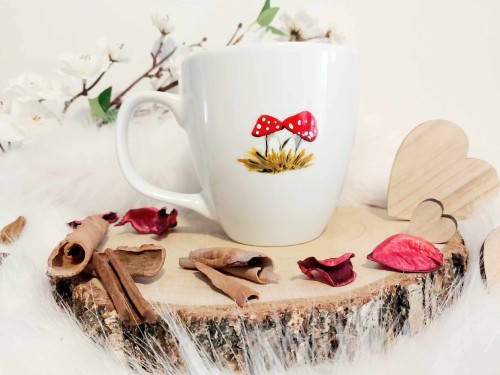 Wyjątkowy, ręcznie malowany kubek Wiewiórka - rewers