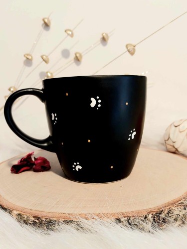 Wyjątkowy, ręcznie malowany kubek Kot Sfinks 400 ml